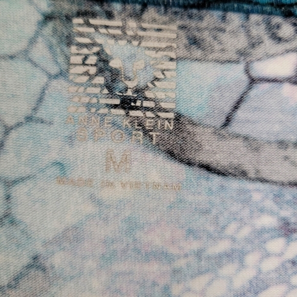 Ann klein sport women's summer top multi color size M - Picture 3 of 3